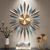 Mid Century Large Metal Decorative Wall Clock | Yedwo Design